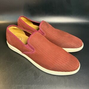 1901 Mens 11M Leather Perforated Slip On Loafers Casual Comfort Shoes‎